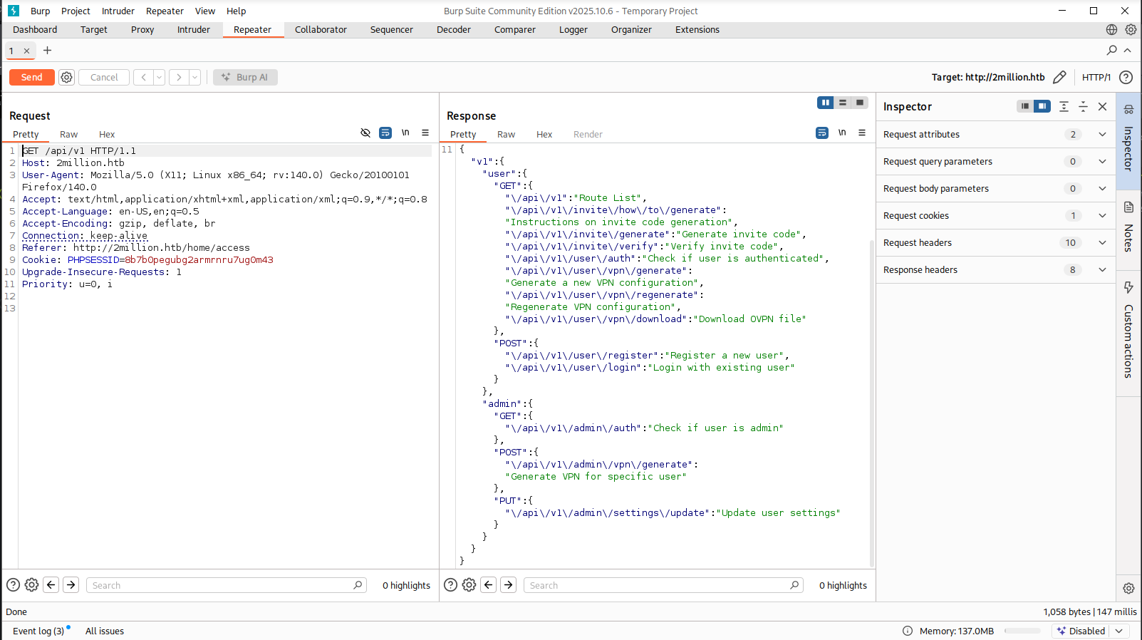 API structure leak
